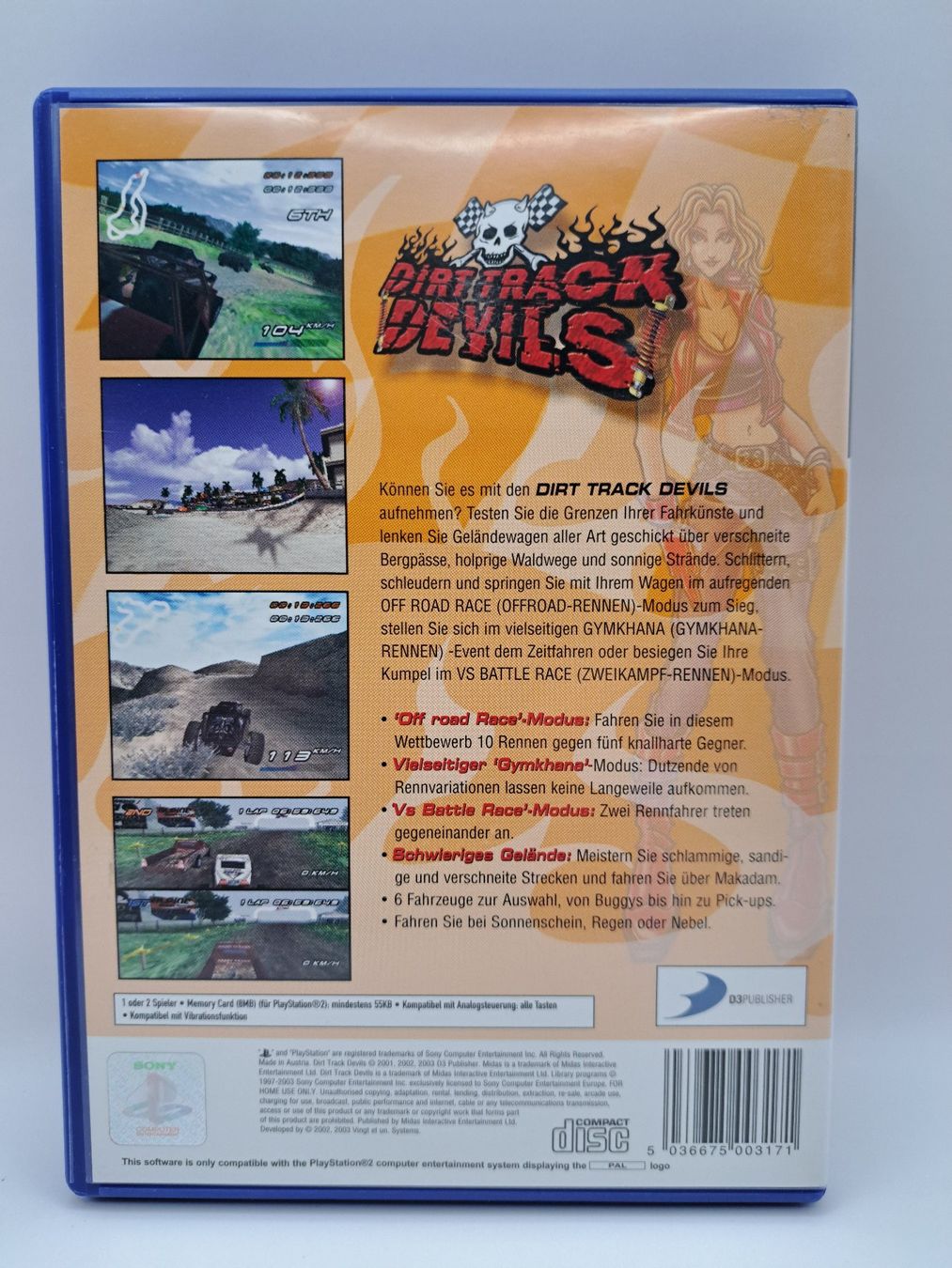 Spiele: Dirt Track Devils (Playstation 2/PS2) – Gebraucht aus Balgach von Wasnwasn 1