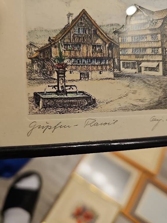 Gemälde: Original Radierung – Gebraucht aus Speicher von Ares21 2