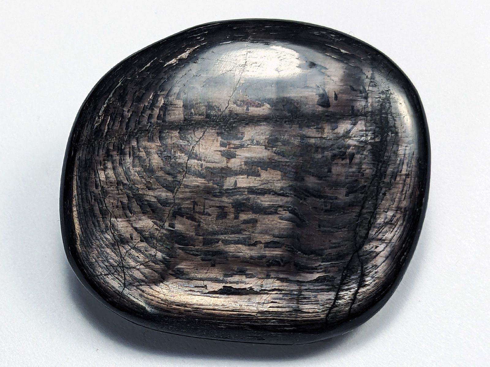 Minerali & Pietre curative: Hypersthen Handschmeichler 37mm, 18 Gramm – Nuovo e nell'imballaggio originale da Meilen venduto da StoneGarden