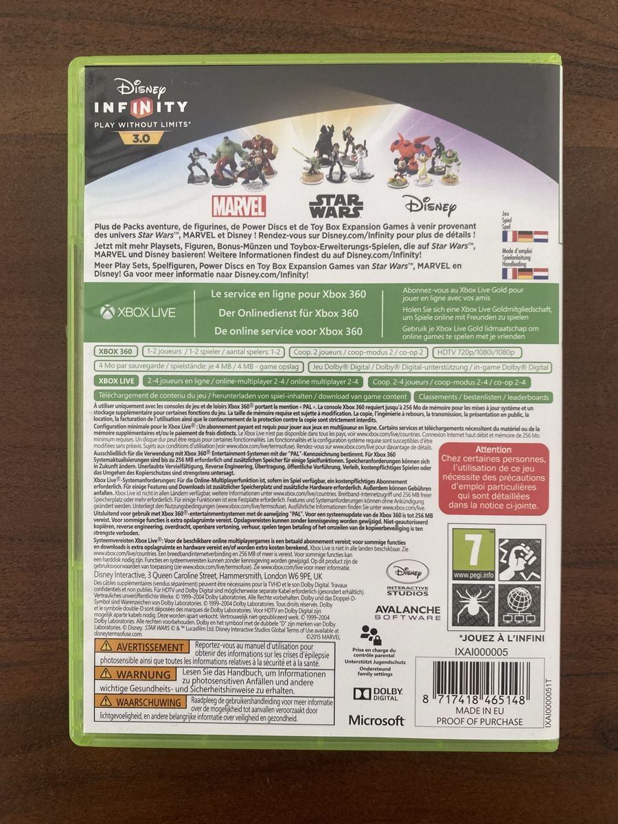 Microsoft Giochi: Disney Infinity 3.0 - Play Without Limits - für Xbox 360 – Usato da Thunstetten venduto da Virus_33 2