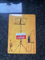 Blechschild mit Coca Cola Werbung