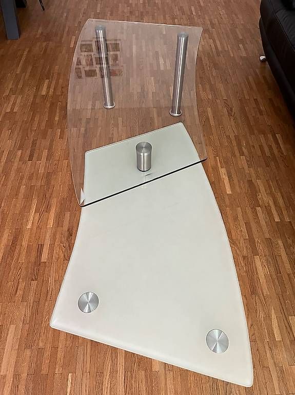Tavoli: Table basse design verre et blanc, style moderne | Bon ét... – Usato da Biel/Bienne venduto da jos_j7jy