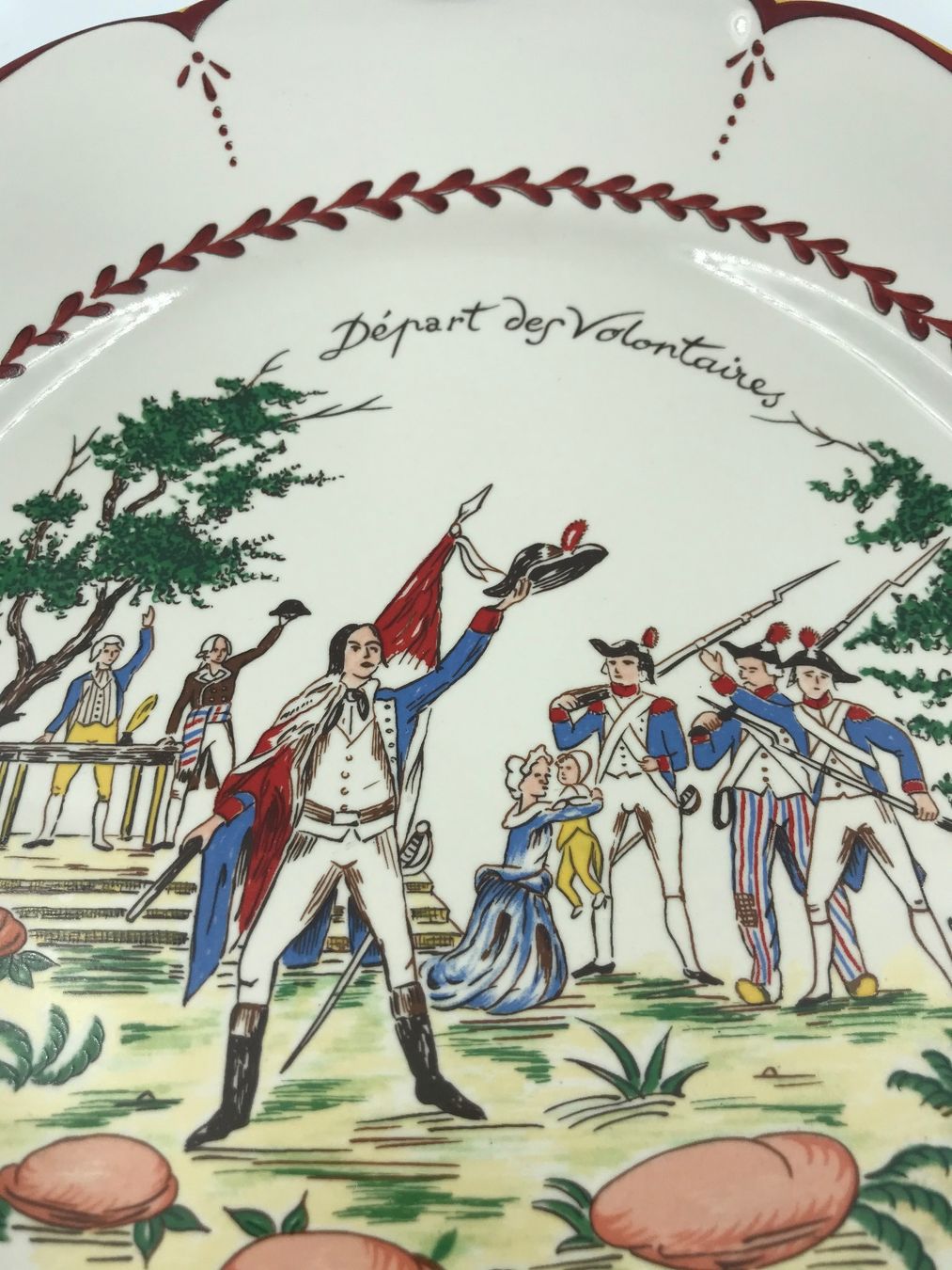 Teller: Assiette Ancienne Faïence De Saint Clément La Révolution – Gebraucht aus Genève von Eric1823 1