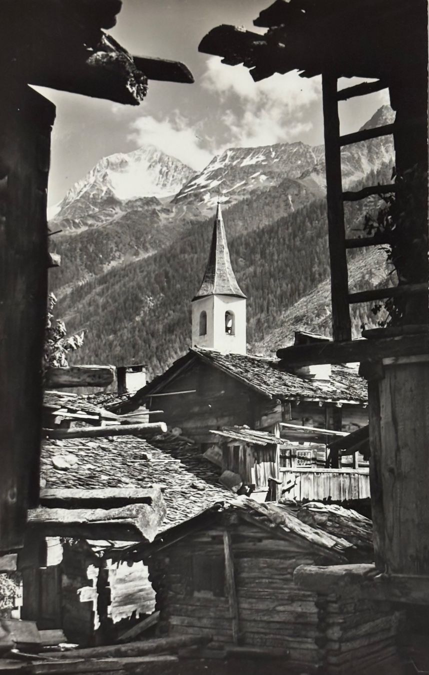 Cartoline postali: Klopfenstein, Kippel, Ortswerbestempel,  Bietschhorn – Usato da Frauenfeld venduto da Merk52