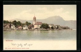 Beckenried, Ortsansicht vom Wasser aus