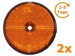 Reflektor für Anhänger, 2er-Set, orange