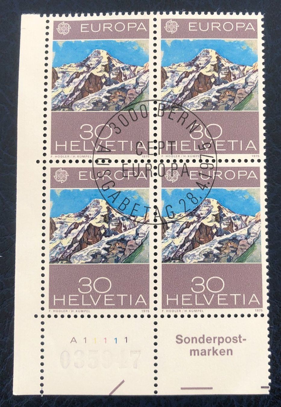 Tutti i francobolli: 4 er Block Nr.565 mit Vollstempel Bern – Usato da Aarau venduto da Billa007