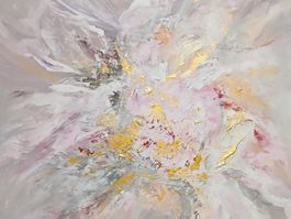 ACRYLBILD, Reliefgemälde auf Leinwand 80x80 cm, Unikat!!!