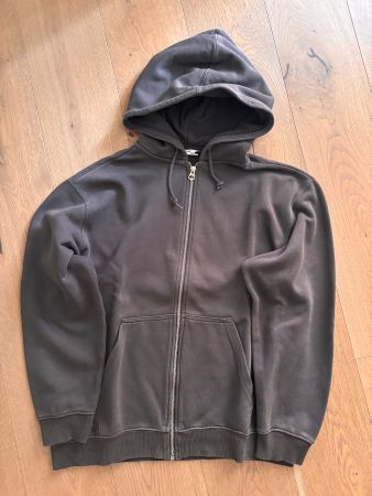 Brauner Basic Zip-Up Hoodie