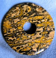 Schöner Leoparden Jaspis Donut Anhänger, Handschmeichler