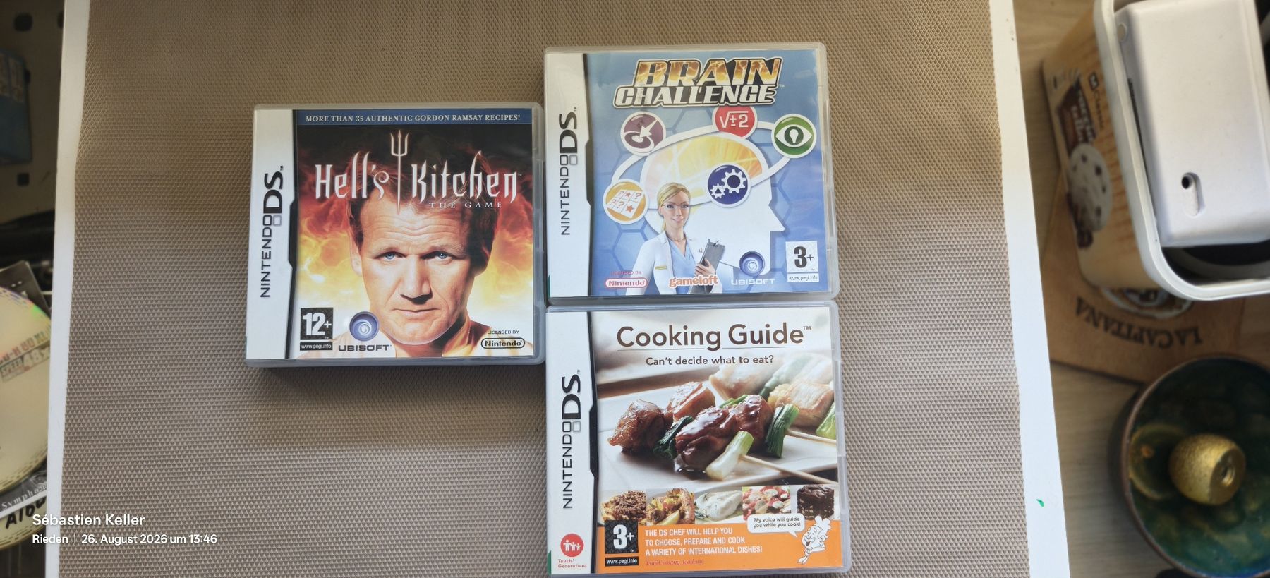 Nintendo Spiele: Nintendo DS Spiele: Hell's Kitchen, Cooking Guide, Brain Cha – Gebraucht aus Rieden AG von Keller54