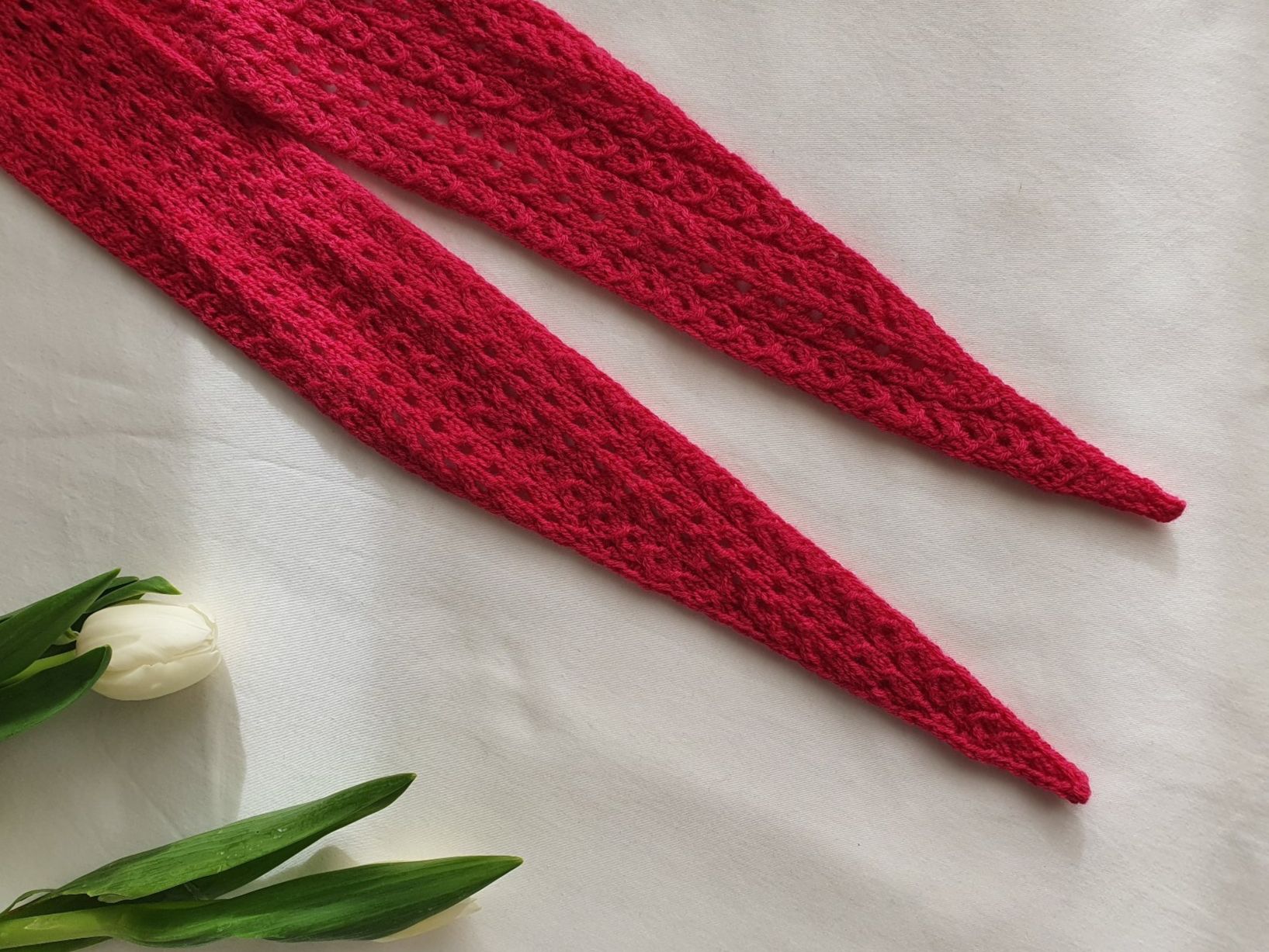 Foulards, Tücher & Schals: Mini scarf, Strickschal, Handgestrickt, Unikat, Geschenk – Neu und originalverpackt aus Neunkirch von Sandramay 2