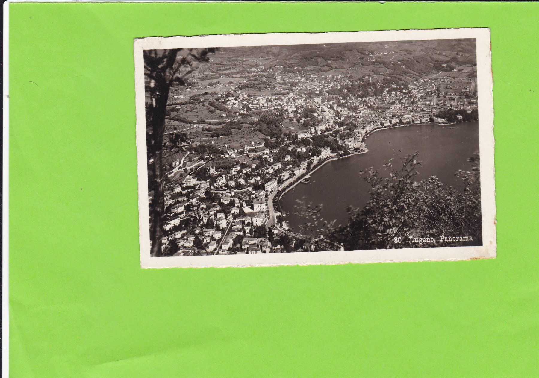 Cartoline postali: Lugano-Panorama – Usato da St. Peterzell venduto da neckertal