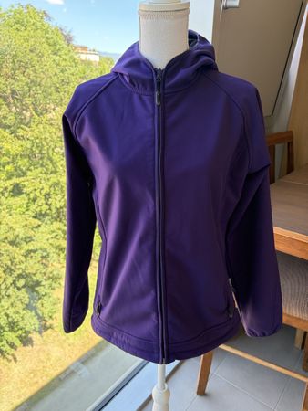 Purple Fleece-Lined Hooded Jacket Size 42