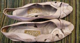 Damen Sandaletten Maripé, weiss, Gr   37.5, gebraucht