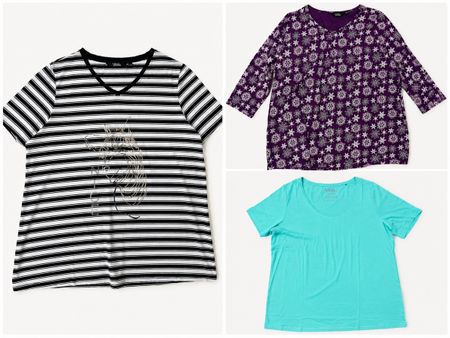 Set T-Shirts gestreift, 3 Stück, Ulla Popken 46/48