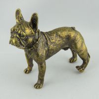 FRANZÖSISCHE BULLDOGGE - Figur aus Messing - Neu