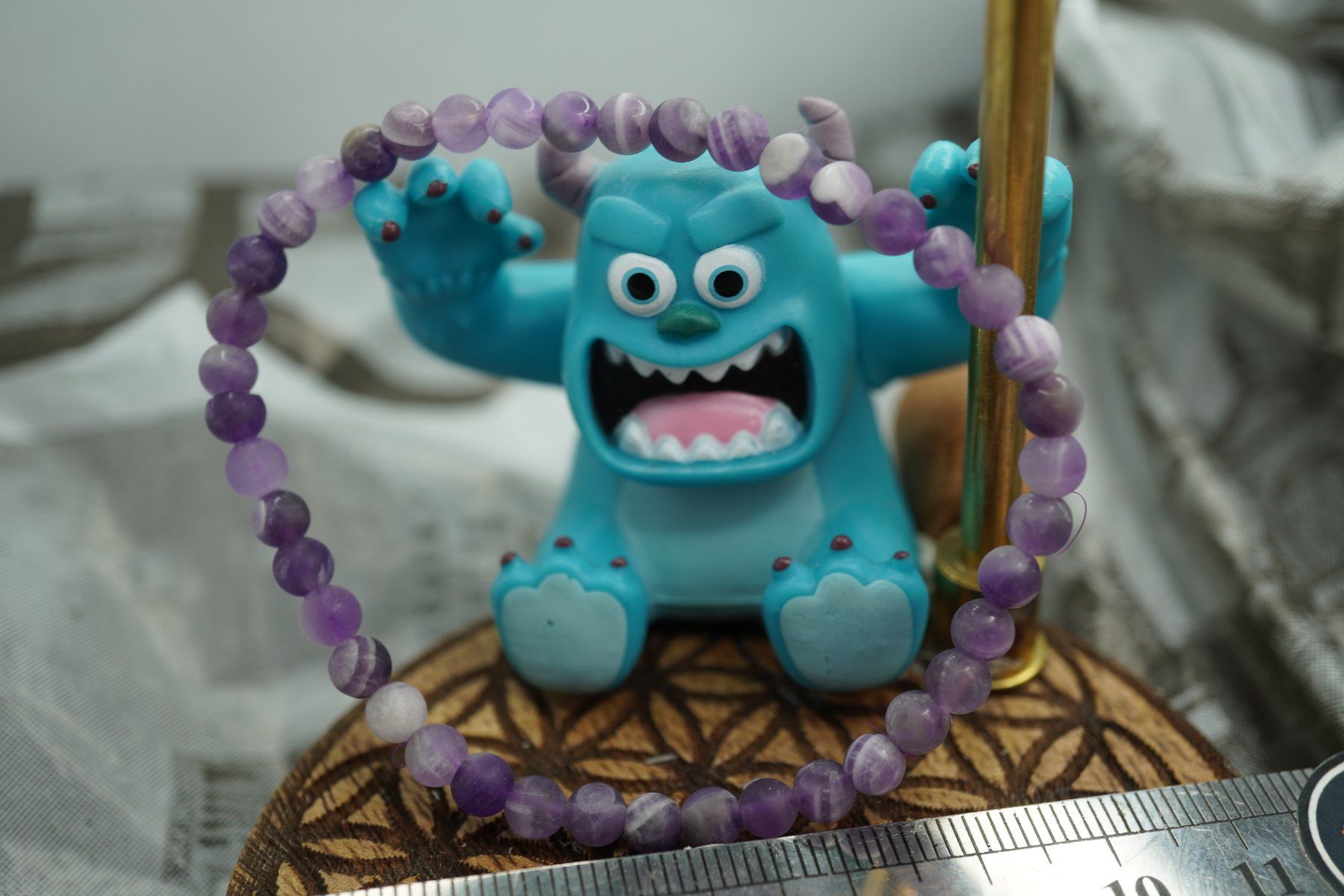 Mineralien & Heilsteine: Amethyst   Matt  Kugel  Armband mit Gummizug – Neu und originalverpackt aus Eschenbach SG von topstone 5