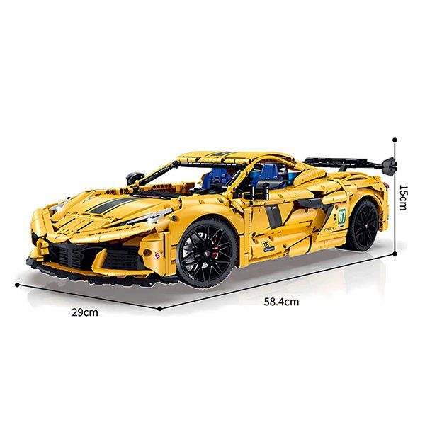 Kit di costruzioni: Chevrolet Corvette Gelb (Kervette) – Nuovo e nell'imballaggio originale da Meisterschwanden venduto da Bigi1 1
