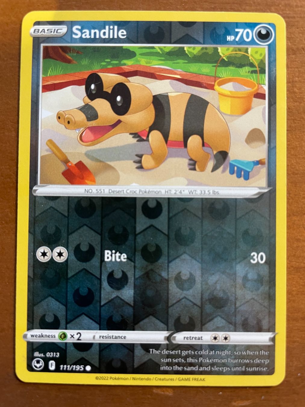 Pokémon Carte collezionabili: Pokemon Sandile Reverse (Versand gratis) – Nuovo (secondo la descrizione) da Chur venduto da Angerson