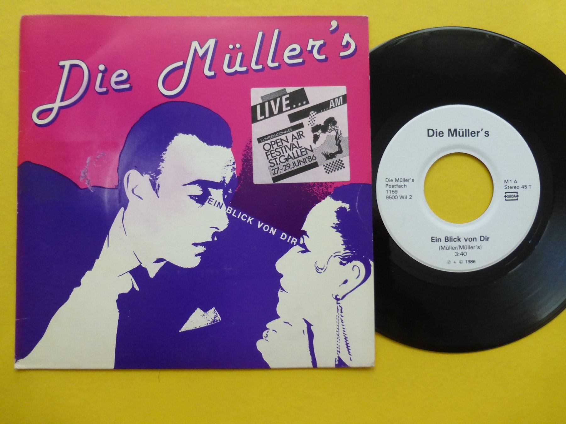 Dischi in vinile: Die Müller's – Ein Blick von Dir / Das Feuer – Usato da Zürich venduto da Swiss57