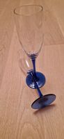 2er Set Blaue Weingläser / Sektgläser