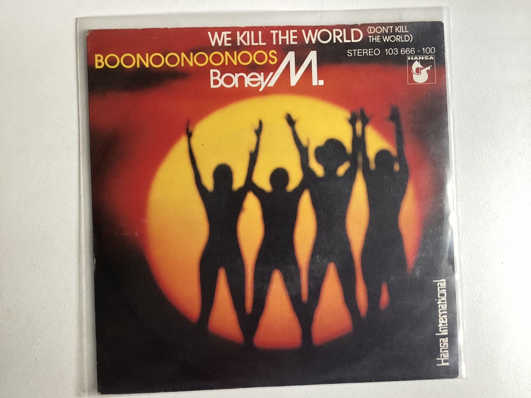 Dischi in vinile: Boney M Single - We Kill The World / Boonoonoonoos – Usato da Gutenswil venduto da Hamzian