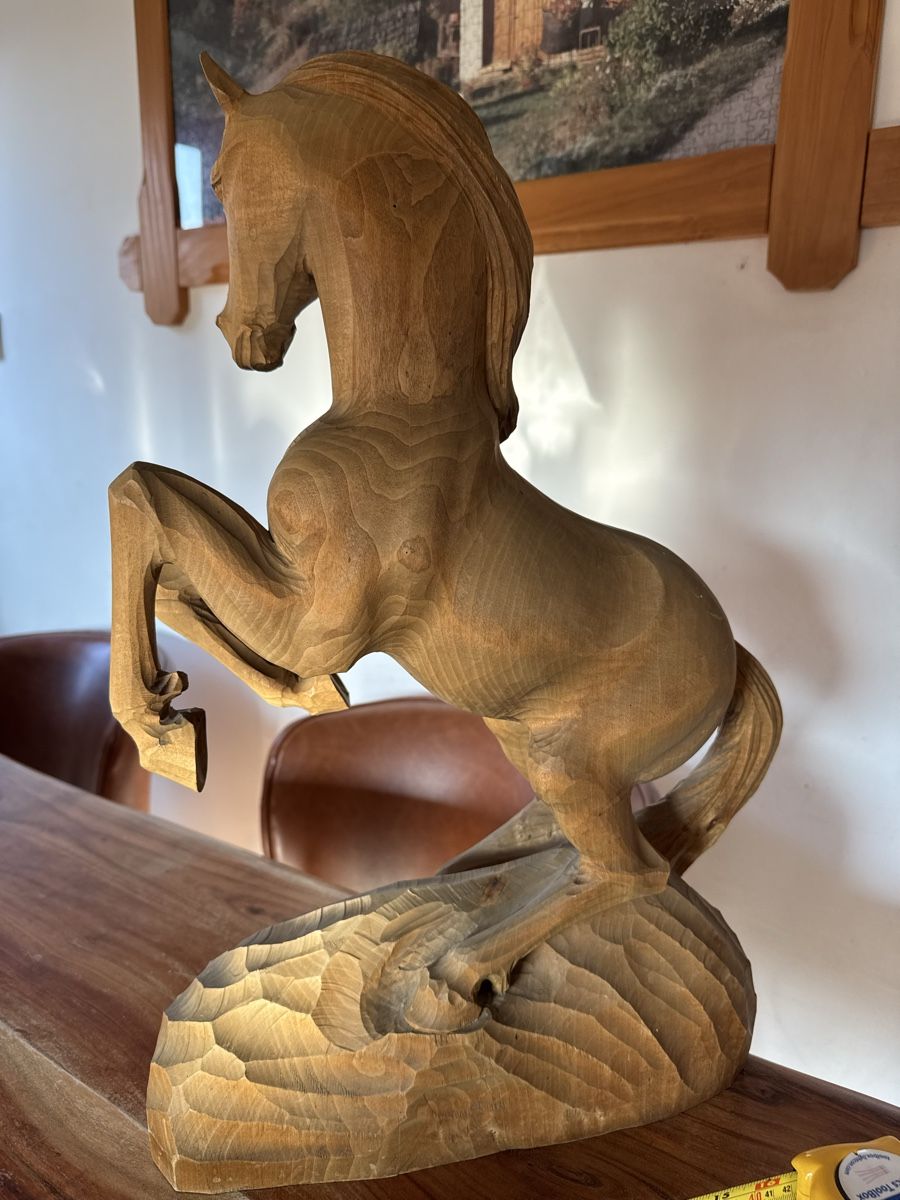 Articoli in legno: Holzfigur Pferd handgeschnitzt ca. 55x35 cm wunderschöne – Usato da Morges venduto da SevArt 5