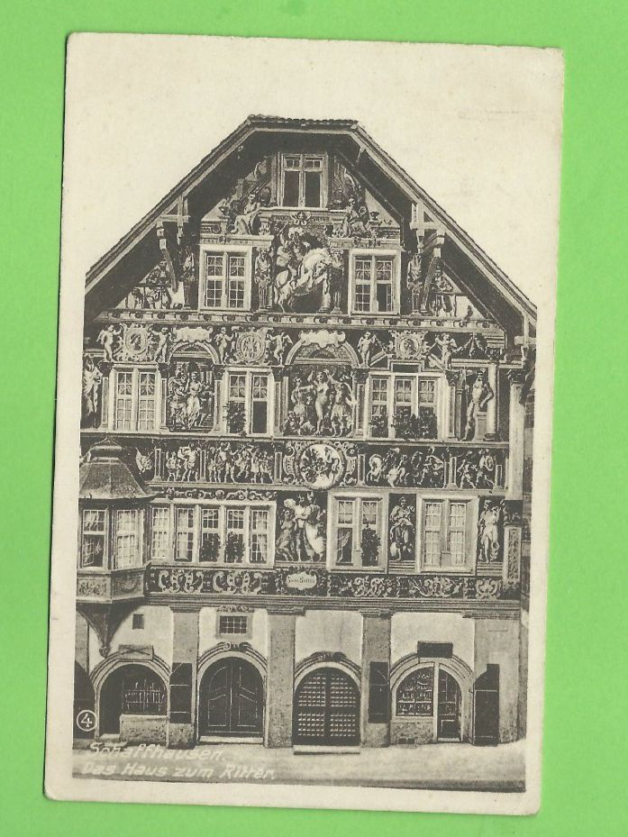 Ansichtskarten: Schaffhausen Haus zum Ritter – Gebraucht aus Zürich von t24_de