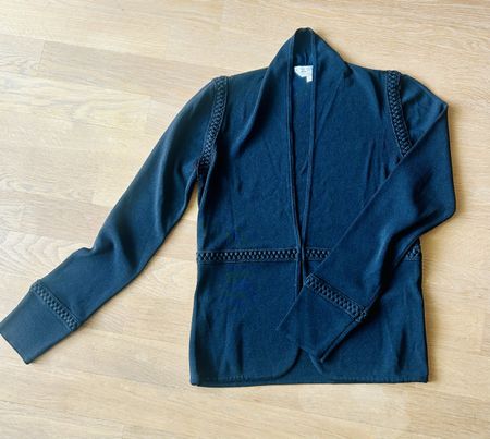 MaxMara Twinset Top & Strickjacke, Schwarz, Gr. S
