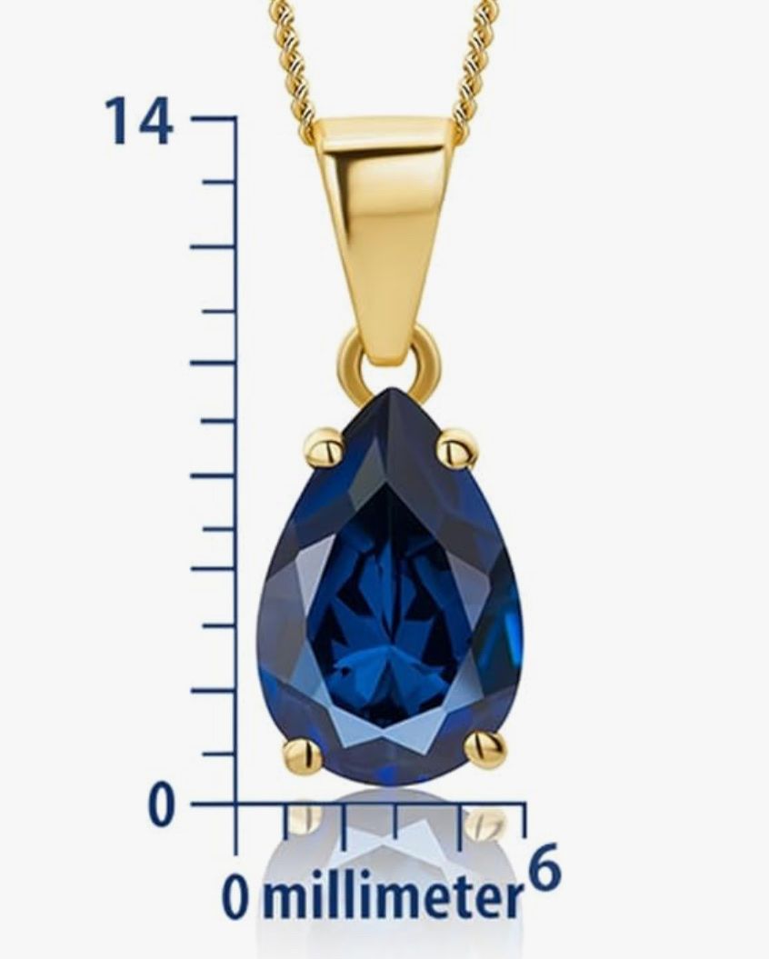 Catenine: Saphir Halskette und 9k Gold – Nuovo e nell'imballaggio originale da Hemmental venduto da BlingBling1 2