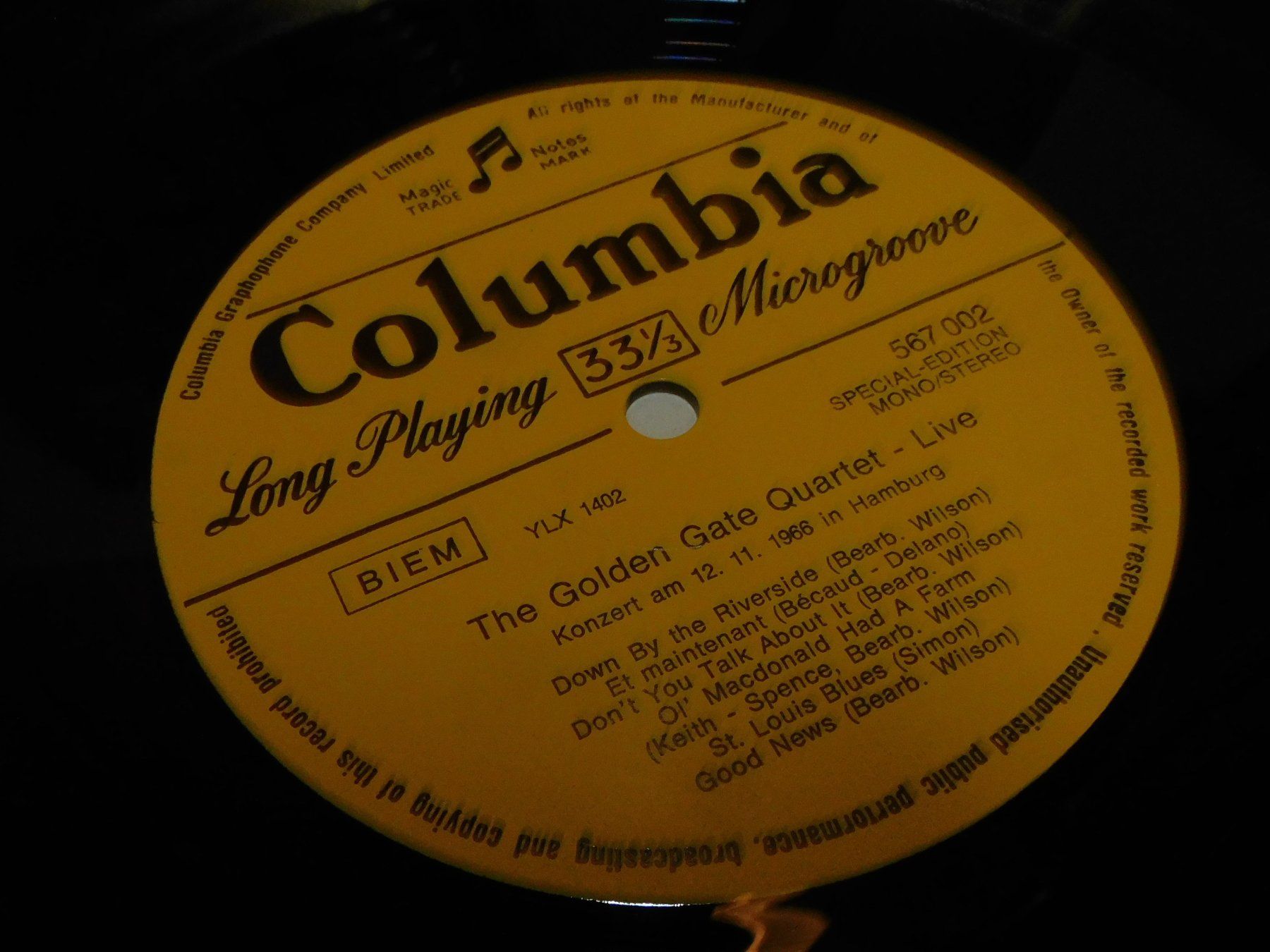 Dischi in vinile: LP - The Golden Gate Quartet Live -  1966 -  Schallplatte – Usato da Sursee venduto da 76 4