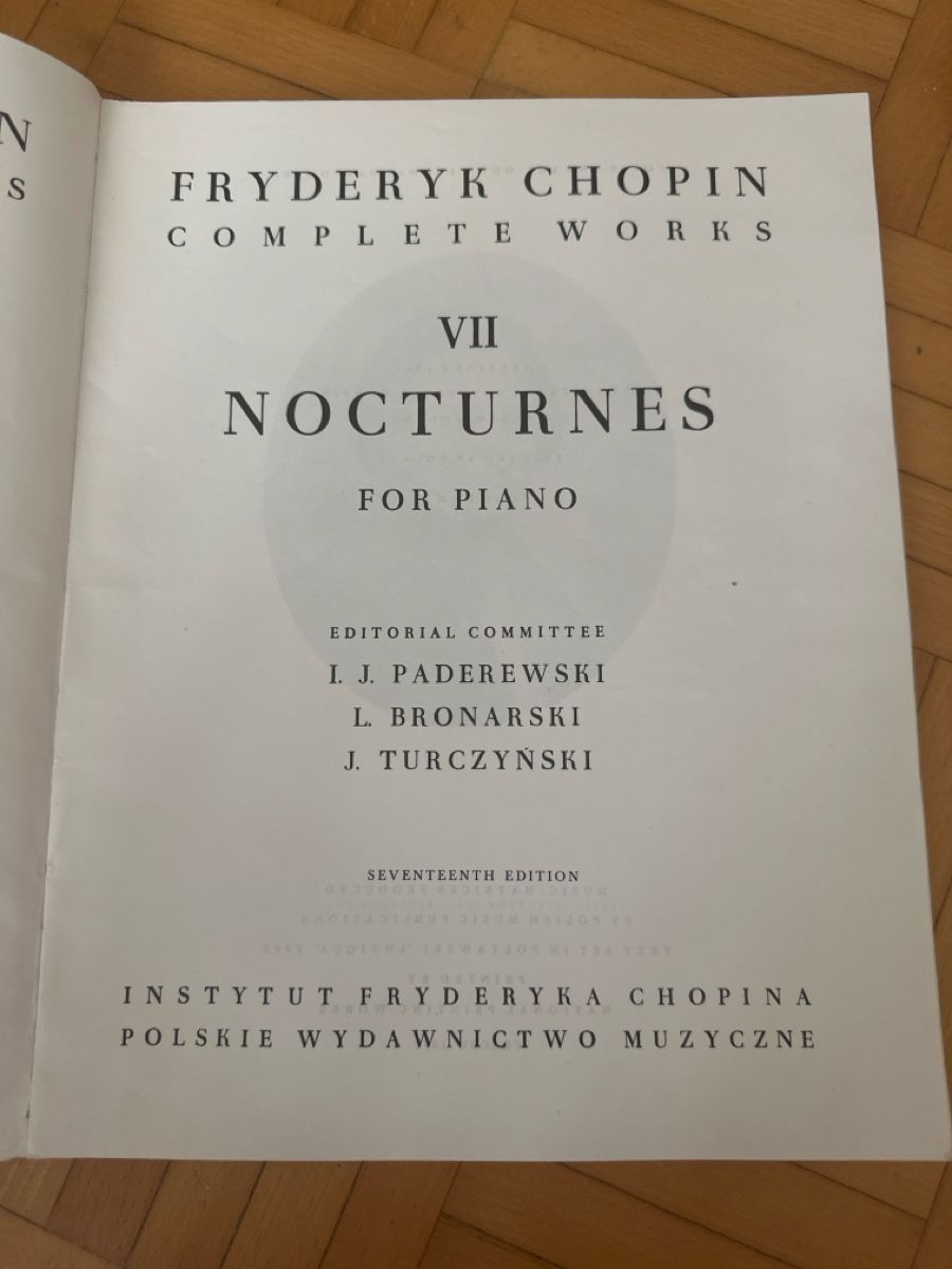 Bücher: Klaviernoten Chopin Nocturnes – Gebraucht aus Urdorf von robobespannung 1