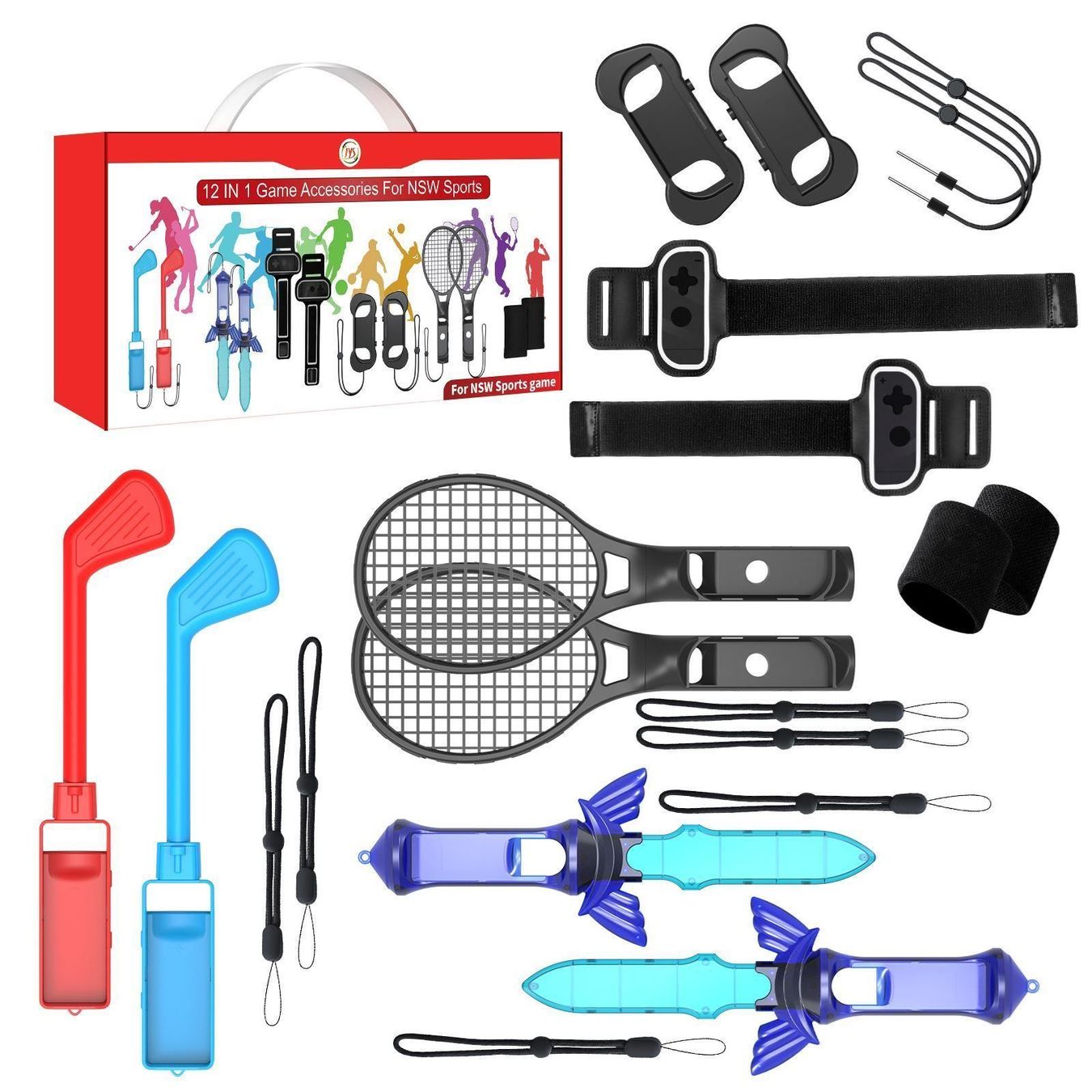 Giocattoli: Switch Sport ZubehöR Bundle Set 12 In 1 – Nuovo (secondo la descrizione) da Thun venduto da coverall 1