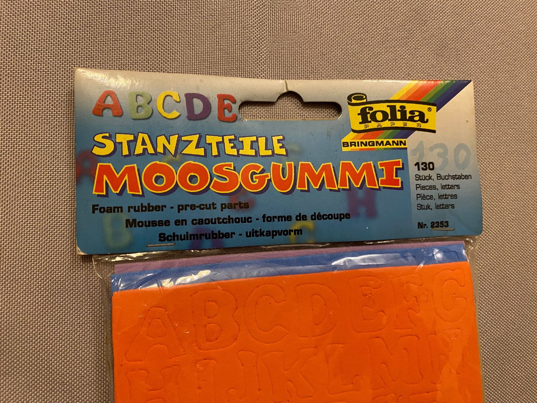 Kit bricolage: Moosgummi Stanzteile Buchstaben Basteln Farbig NEU – Nuovo e nell'imballaggio originale da Basel venduto da him_5r5n 1