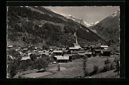 Fiesch, Ortsansicht aus der Vogelschau, 