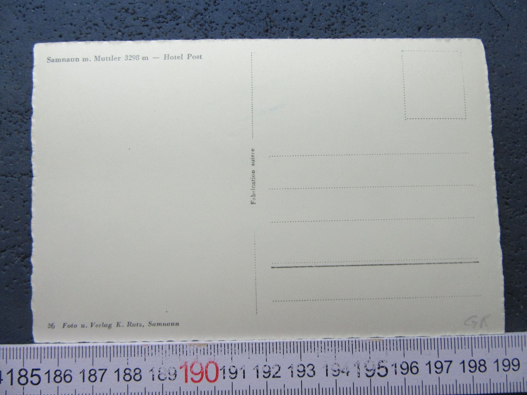 Cartoline postali: SAMNAUN M. MUTTLER HOTEL POST GR AK – Usato da Ettingen venduto da Hausi4711 2