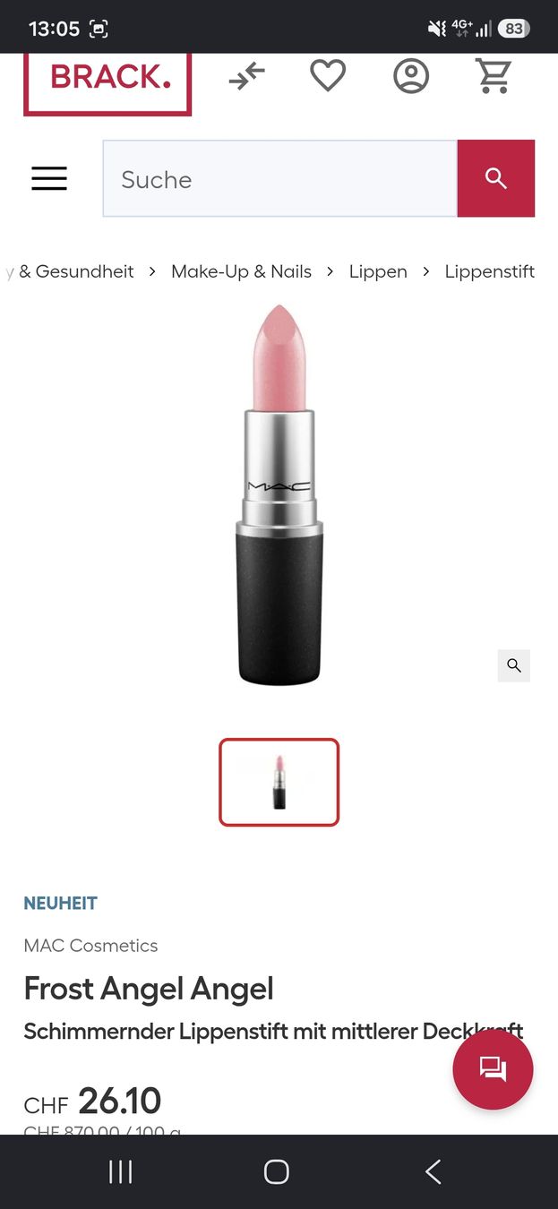 Mac Cosmetics Maquillage: Mac Lippenstift – D'occasion à Basel par lilifee86 4