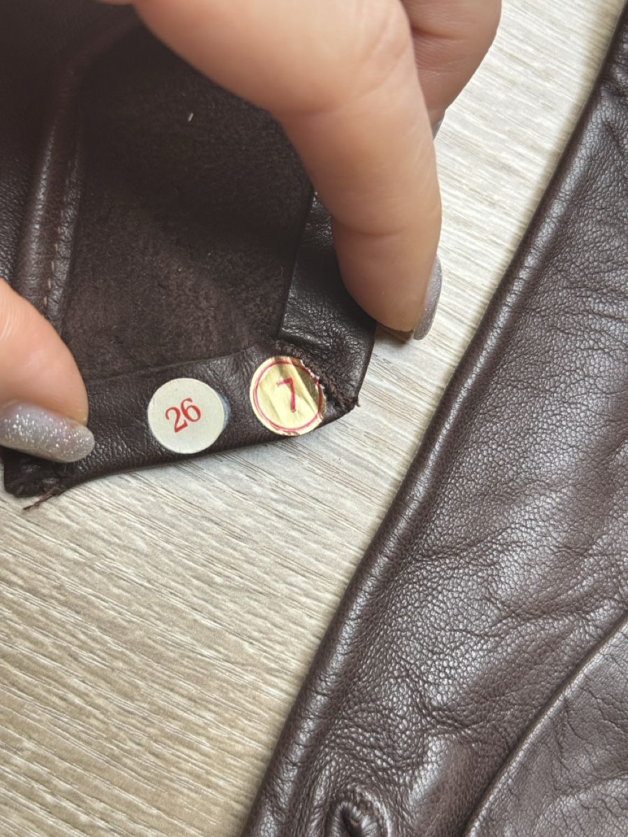 Guanti & manicotti: Gants en cuir veritable marron taille 7 – Nuovo (secondo la descrizione) da Vuippens venduto da Anna_as 2