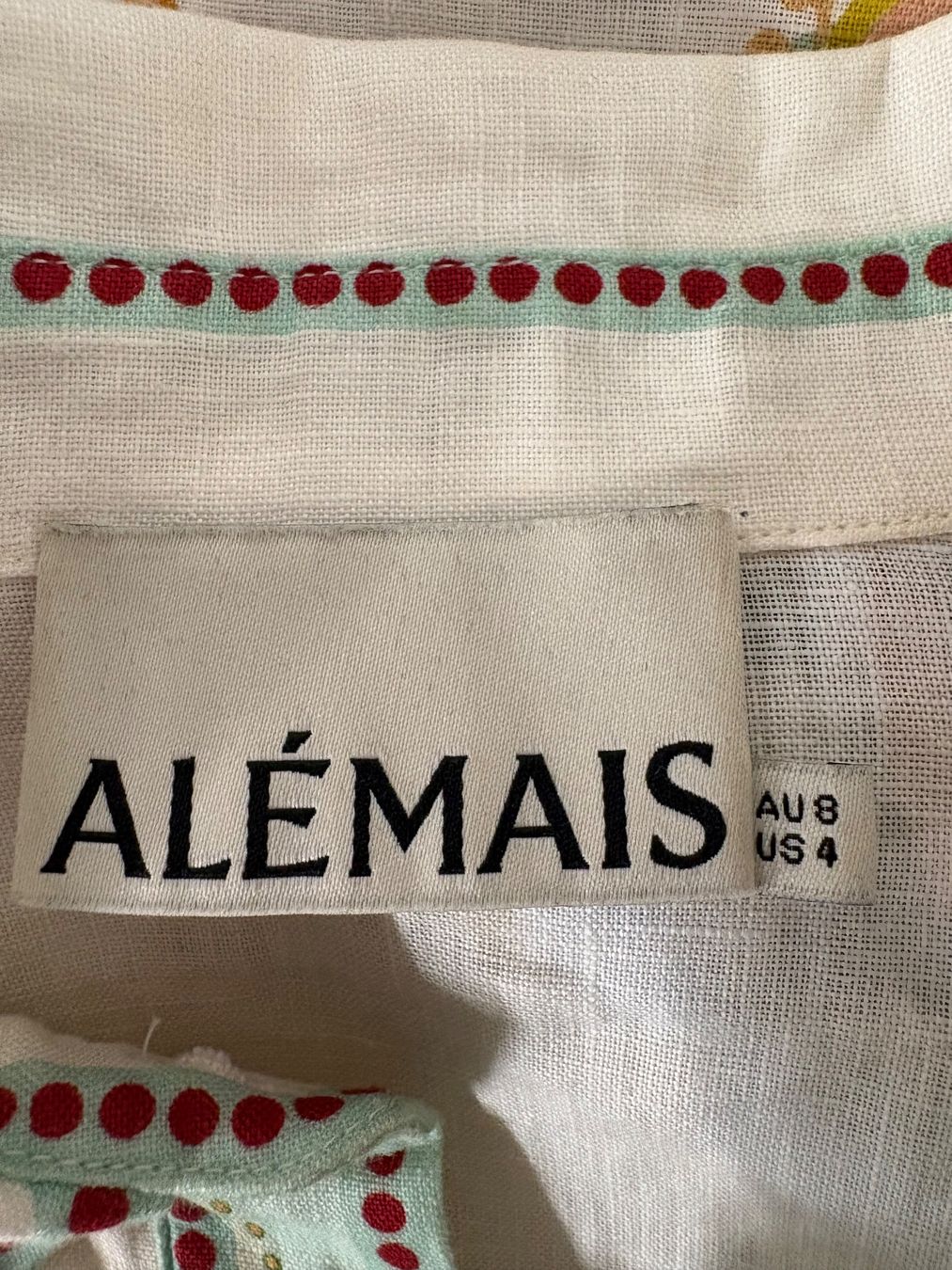 Blusen: Alémais Hemdbluse gemustert 36 Leinen weiss Bluse oversize – Neu (gemäss Beschreibung) aus Regensdorf von secondchancefashion 6