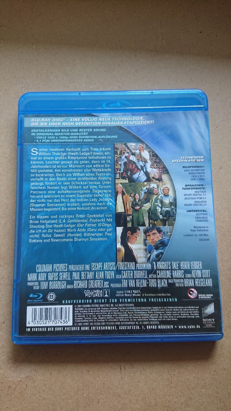 Alle DVDs: Ritter aus Leidenschaft Blu-ray  – Gebraucht aus Chur von FreakofRarity 1