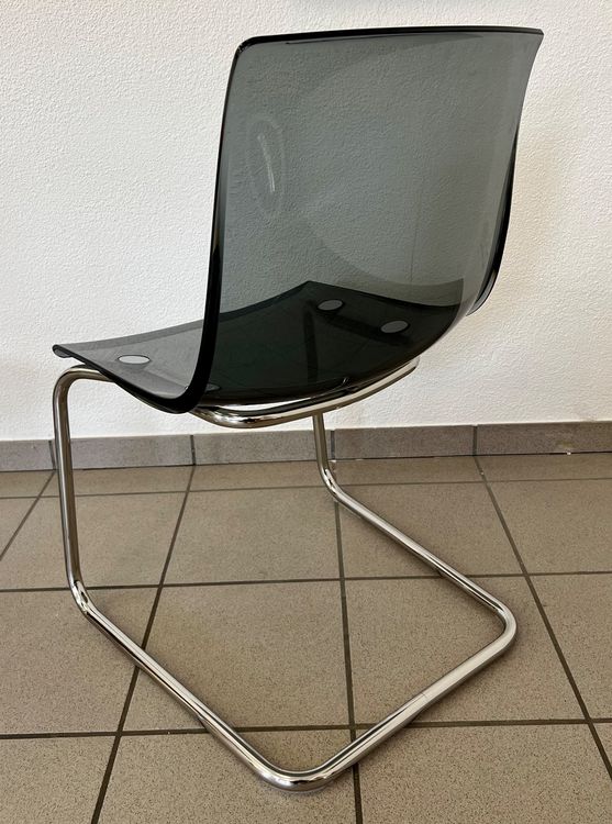 4 Vintage Ikea Tobias Plexiglas Stühle Freischwinger Kaufen auf Ricardo