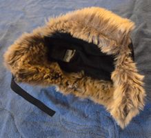 Wintermütze H&M schwarz Kunstfell Grösse 74/80
