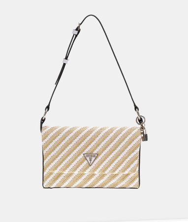 Guess Stroh-Clutch, Umhängetasche, neuwertig für den Sommer!
