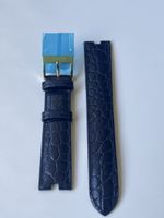 Rado Uhrenarmband, Leder Kroko Optik, blau