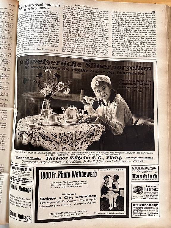 Riviste & Magazine: Schweizer Illustrierte Zeitung 1917 – Usato da Grenchen venduto da mammamia25 4