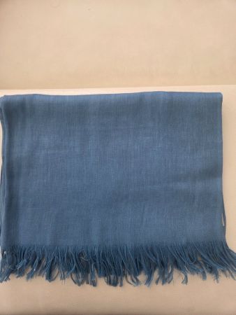 NEW!! Sciarpa Burberry azzurra, lino e seta