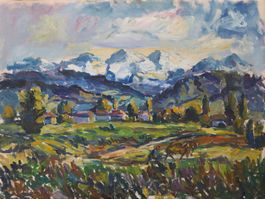 Christian Oehler, Bergdorf in Herbstfarben