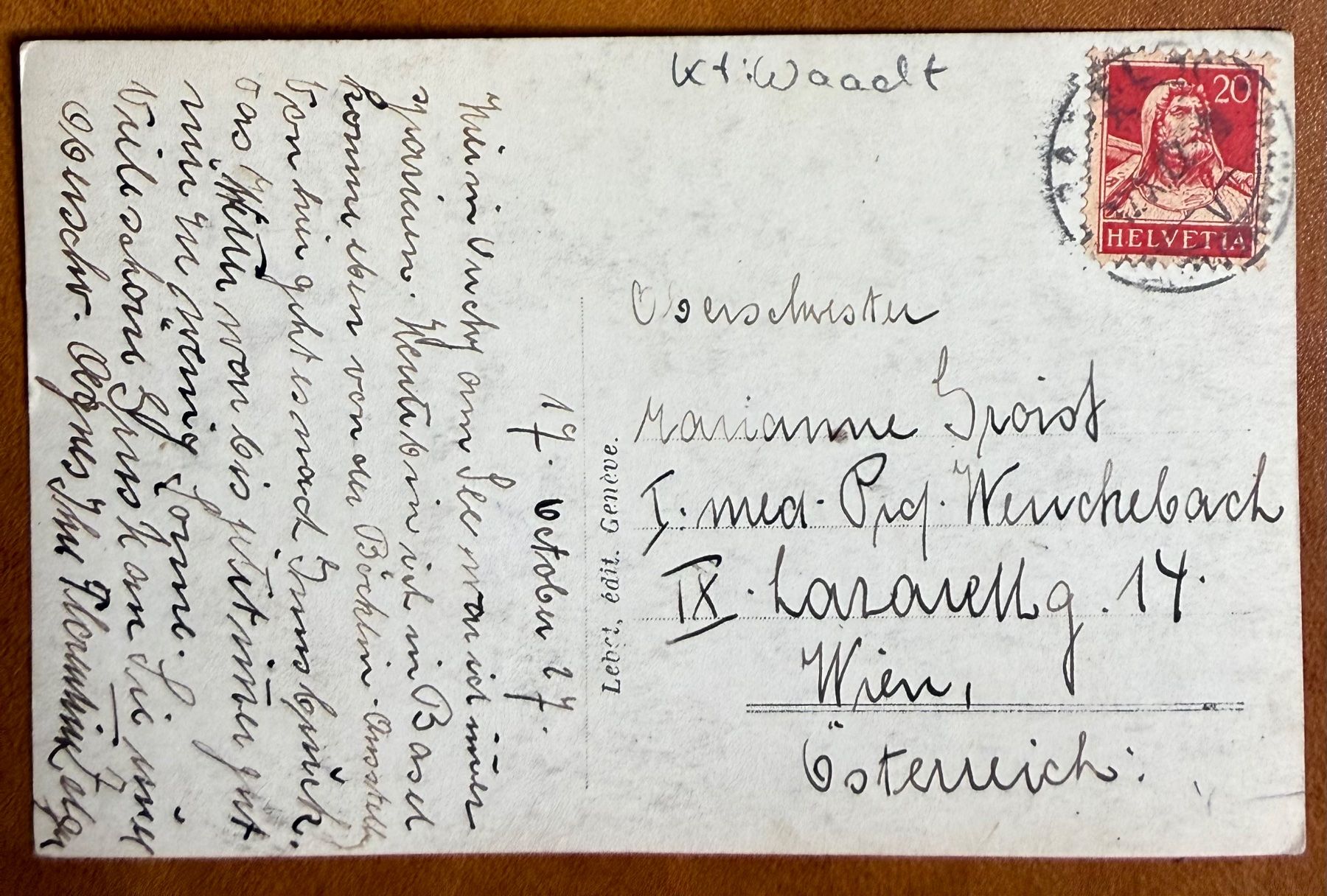 Cartoline postali: Lausanne - Ouchy - Le port 1927 – Usato da Lutry venduto da Ediego 1