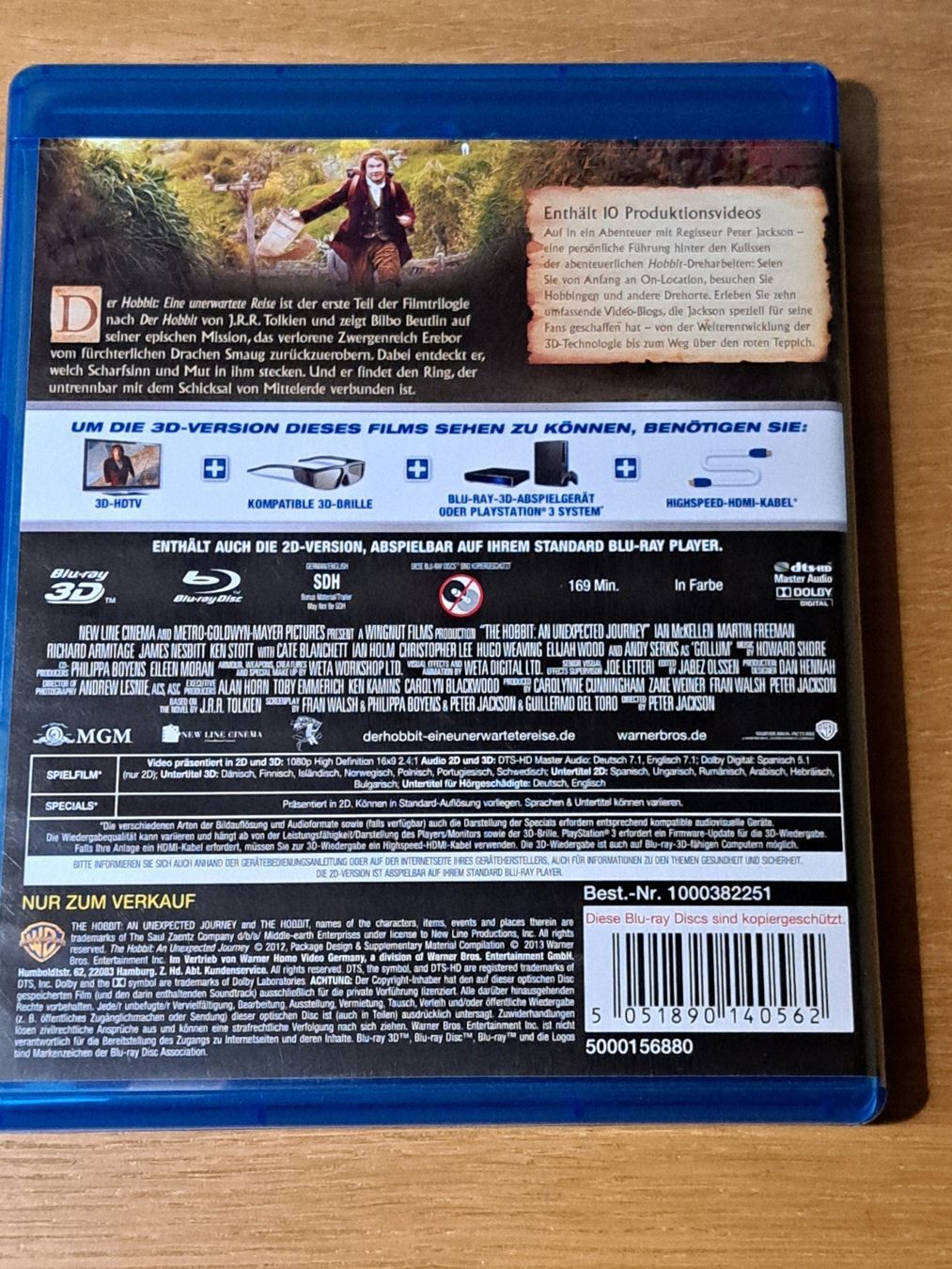 Alle DVDs: Blu-ray Hobbit 1, Eine unerwartete Reise. Boxset mit 4 Discs – Neu (gemäss Beschreibung) aus Unterseen von Kanica 1